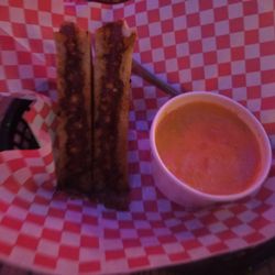 Neighbors - I had already eaten half of this grilled cheese on sourdough