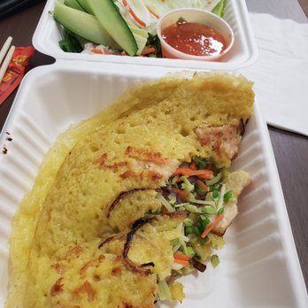 Saigon Cafe - Ban Xeou Light and healthy! Crepe made with coconut milk and rice flour. Everything is very affordable on the menu. - Vietnamese Near Me - Cotati, California