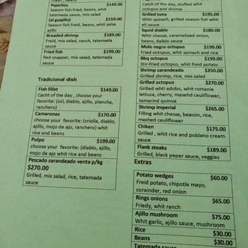 Mariscos Bahía - Menu - Seafood Near Me - Mazatlán, SIN