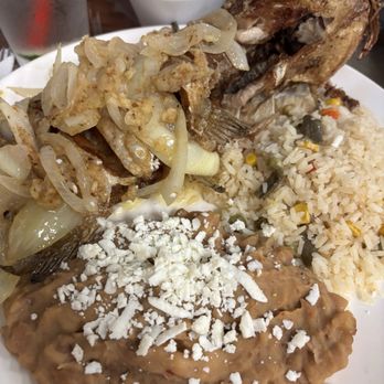 Ensenada by Martin - Al mojo de ajo bagre, garlicky whole fried catfish! Tasty and reasonably priced $21.50 - Seafood Near Me - Garden Grove, California