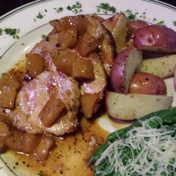 Malone's Bar & Grill - Pork tenderloin with apple compote, rosemary spuds and green beans - New American Near Me - Maple Grove, Minnesota Malone's Bar & Grill - Pork tenderloin with apple compote, rosemary spuds and green beans - New American Near Me - Maple Grove, Minnesota