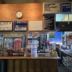 Classic Billiards - One of two front counters. Food and drink menus