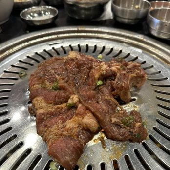 Saemaeul Restaurant - The marinated pork ribs tasted great with kimchi - Korean Near Me - Buena Park, California
