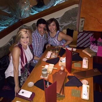 Tei Tei Robata Bar - our table requiring shoes off. there's a hole underneath that table for our legs, so no one has to sit indian style. - Japanese Near Me - Dallas, Texas