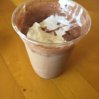 Crepes Cafe - does this look like a Nutella macchiato? I don't THINK so. You will not believe the nasty food that was brought to my door step. - Creperies Near Me - Miami, Florida
