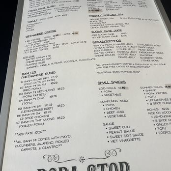 Boba Stop - Menu - Bubble Tea Near Me - Buffalo, New York