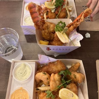 Gordon Ramsay Fish & Chips - Shrimp and fish combo, lobster, and fishwhich - Fish & Chips Near Me - Washington, DC, District of Columbia