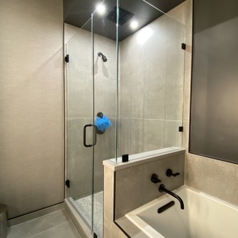 4Ever Remodeling - Frameless shower surround with Kohler rain tile in ceiling. - General Contractors Near Me - Niles, Illinois