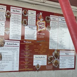 Menu and hours. Menu and hours.