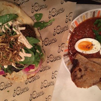 Dune - Falafel sandwich and shakshuka - Falafel Near Me - Los Angeles, California