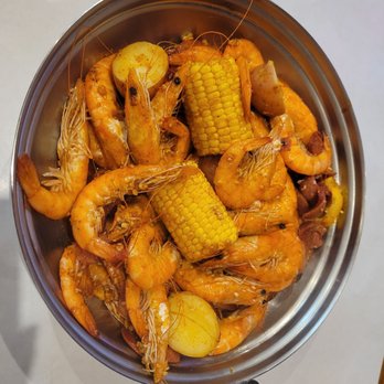 Cap't Loui - 2 pounds of shrimp with corn, potatos, and sausage - Seafood Near Me - Cupertino, California