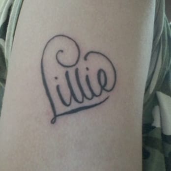 Little Pricks Tattoo - My daughters name Lillie, Done by Johnny Bravo - Tattoo Near Me - Austin, Texas Little Pricks Tattoo - My daughters name Lillie, Done by Johnny Bravo - Tattoo Near Me - Austin, Texas