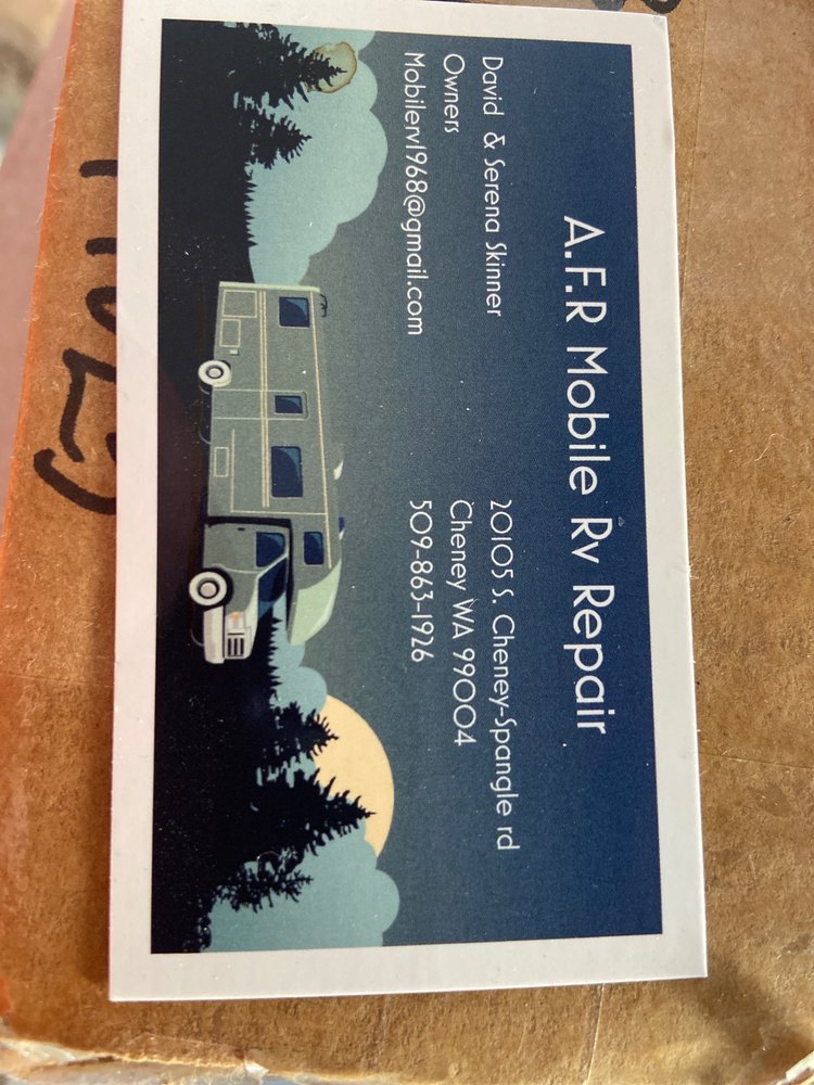 ARF MOBILE RV REPAIR 20105 S Cheney Spangle rd, Cheney, Washington