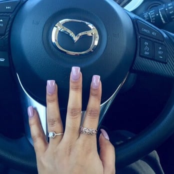 Judy's Nails La Mesa - My first set of gel acrylic done by Judy! #13 nail shade - Nail Salons Near Me - La Mesa, California