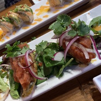 Mr. Sushi - Amiga 4 Piece Amigo Eel Special Roll and a Spicy Shrimp & Crab Roll - Sushi Bars Near Me - Valencia, California Mr. Sushi - Amiga 4 Piece Amigo Eel Special Roll and a Spicy Shrimp & Crab Roll - Sushi Bars Near Me - Valencia, California
