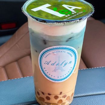 Adelyn Bakery Boutique - 97. Dreamy Sky Milk Tea - so good!!! - Bubble Tea Near Me - Round Rock, Texas Adelyn Bakery Boutique - 97. Dreamy Sky Milk Tea - so good!!! - Bubble Tea Near Me - Round Rock, Texas