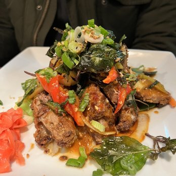 Kob Kun Fine Thai Cuisine - Crispy duck with basil - Thai Near Me - Oakton, Virginia Kob Kun Fine Thai Cuisine - Crispy duck with basil - Thai Near Me - Oakton, Virginia