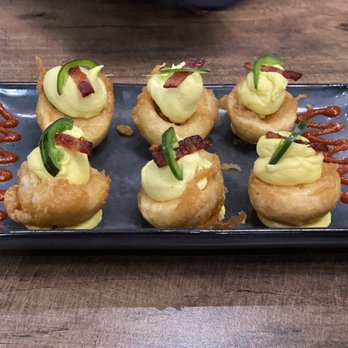 Ruhe152 - Tempura Deviled Eggs - New American Near Me - Nappanee, Indiana Ruhe152 - Tempura Deviled Eggs - New American Near Me - Nappanee, Indiana