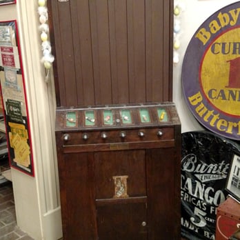 Schimpff's Confectionery - I loved this old candy machine in the museum! And it WORKS! - Candy Stores Near Me - Jeffersonville, Indiana Schimpff's Confectionery - I loved this old candy machine in the museum! And it WORKS! - Candy Stores Near Me - Jeffersonville, Indiana