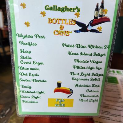 Menu photo 3 Gallagher's Pub & Grill Long Beach, CA