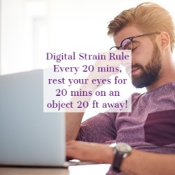 Kozol Vision Center - During these times of increased news intake and online learning, follow the digital strain rule to avoid eye fatigue and headaches.