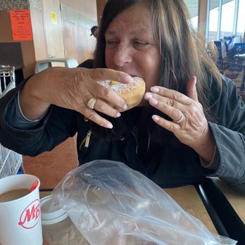Market Basket - My beatiful wife enjoying a lemon filled donut. - Grocery Near Me - Chelsea, Massachusetts Market Basket - My beatiful wife enjoying a lemon filled donut. - Grocery Near Me - Chelsea, Massachusetts
