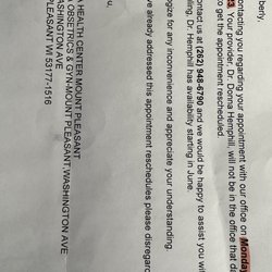 Aurora Walk In - Letter from doctor.
