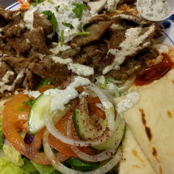Falafel Corner - Gyro Combo plate - Mediterranean Near Me - Sacramento, California