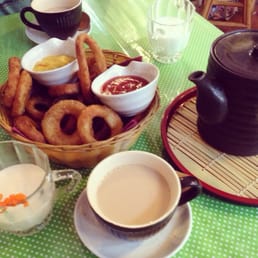 Onion Rings and Earl Grey tea