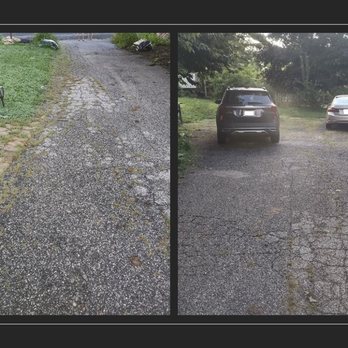 E & Sons Paving - My craptacular driveway before show how damaged it was. - Masonry/Concrete Near Me - Annapolis, Maryland
