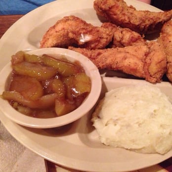 Lamberts Cafe - Chicken tenders, mushed potatoes and hot apples. - American Near Me - Sikeston, Missouri