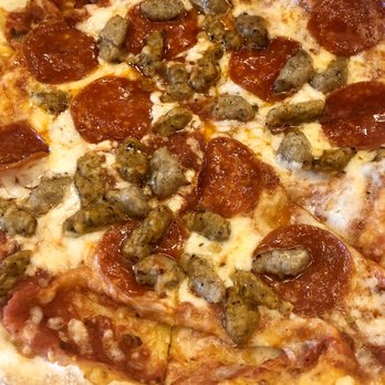 MOD Pizza - 11" pepperoni, sausage (mild and spicy), and cheese - Fast Food Near Me - Shenandoah, Texas MOD Pizza - 11" pepperoni, sausage (mild and spicy), and cheese - Fast Food Near Me - Shenandoah, Texas