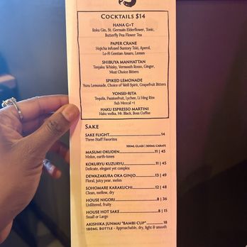Yonsei Handrolls - Drink menu - Japanese Near Me - Oakland, California Yonsei Handrolls - Drink menu - Japanese Near Me - Oakland, California