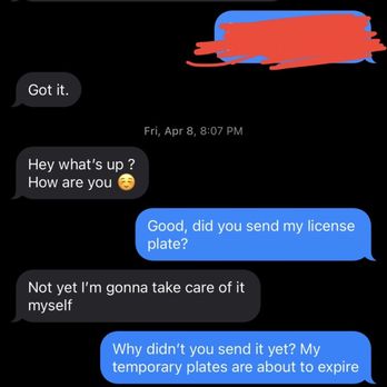 Automax - I called Wednesday to make sure plates would be mailed to me and on Friday night he started to try and text me "fresh" after work hours. - Car Dealers Near Me - Laurel, Maryland