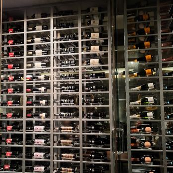 JOEY Burrard - I would love to have this wine rack at home - Canadian (New) Near Me - Vancouver, British Columbia