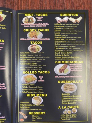 Menu photo 4 California Burrito North Highlands, CA