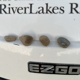 Rocks to screw up your clubs in the bunkers.