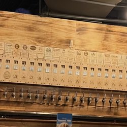 The wall of beer. You pay as you drink so you can get as little or as much as you want.