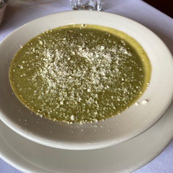 Mezza Luna Restaurant - Zuppa Del Giorno (Cream of Broccoli Soup) - Italian Near Me - Half Moon Bay, California Mezza Luna Restaurant - Zuppa Del Giorno (Cream of Broccoli Soup) - Italian Near Me - Half Moon Bay, California