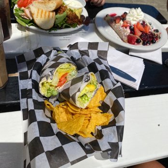 Cafe Stephanie - a cobb salad, crepes and a veggie wrap! :)) - Sandwiches Near Me - Newport, Oregon Cafe Stephanie - a cobb salad, crepes and a veggie wrap! :)) - Sandwiches Near Me - Newport, Oregon