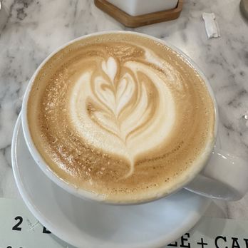 2 Birds Coffee - Lavender latte. Second in two days. - Coffee & Tea Near Me - Miramar Beach, Florida