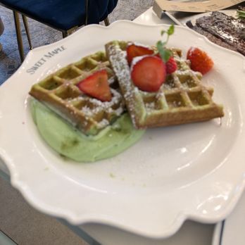 Sweet Maple - Matcha moffle - Breakfast & Brunch Near Me - Cupertino, California
