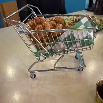 Holey Moley - Chicken bites in a mini shopping carts - Mini Golf Near Me - Irvine, California Holey Moley - Chicken bites in a mini shopping carts - Mini Golf Near Me - Irvine, California