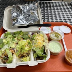 Jalapeño Shack - Fully loaded tacos with 3 sauces to try with!