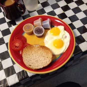 Sandi's Diner - Two eggs, sunny side up, dry toast and coffee. - Diners Near Me - Corpus Christi, Texas