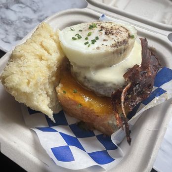 Bang Bang Pie & Biscuits - Sausage Biscuit with egg - Bakeries Near Me - Chicago, Illinois