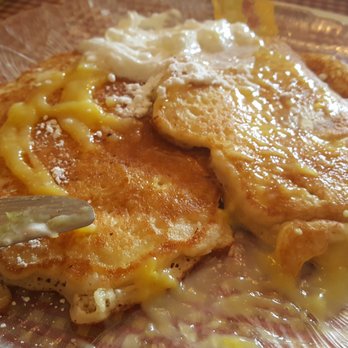 The Chocolate Gallery Cafe - Ok the picture doesn't give justice to the lemon ricotta pancakes cause they tasty REALLY good and fluffy! - New American Near Me - Warren, Michigan The Chocolate Gallery Cafe - Ok the picture doesn't give justice to the lemon ricotta pancakes cause they tasty REALLY good and fluffy! - New American Near Me - Warren, Michigan