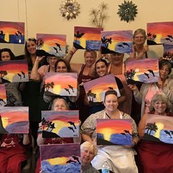 Let’s Paint Bay Area - Dolphin sunset private event!