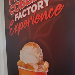 The Peach Cobbler Factory - Inside sign