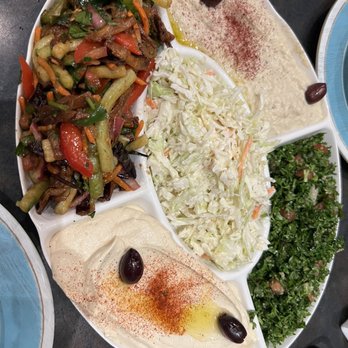 Ishtar Restaurant - Hummus, baba ganoush, tabbouli, eggplant salad, coleslaw - Halal Near Me - Sterling Heights, Michigan